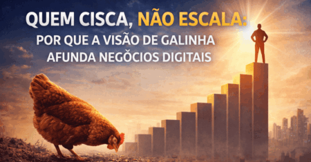Quem Cisca, Não Escala: Por Que a Visão de Galinha Afunda Negócios Digitais